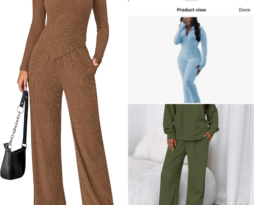 Amazon loungewear 🧸 cover photo collage
