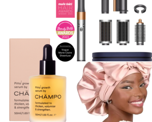 My Hair Growth Essentials cover photo collage