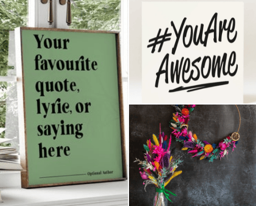 Props to Boost Your Content - to take pics with or wear/ have during lives etc… cover photo collage