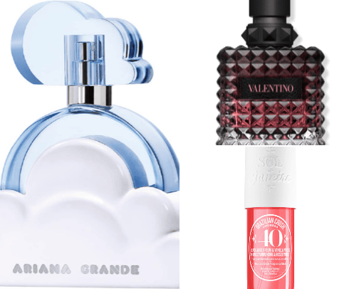 Smell good all day perfumes cover photo collage