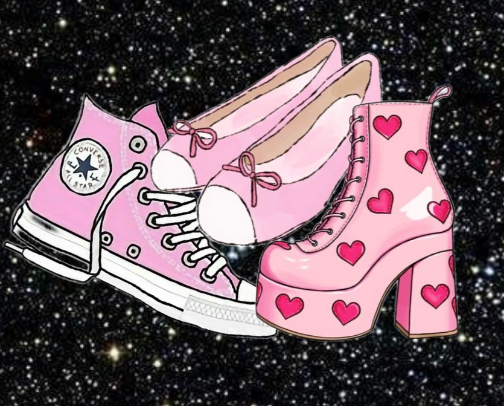 step into my shoe collection 👟 cover photo collage