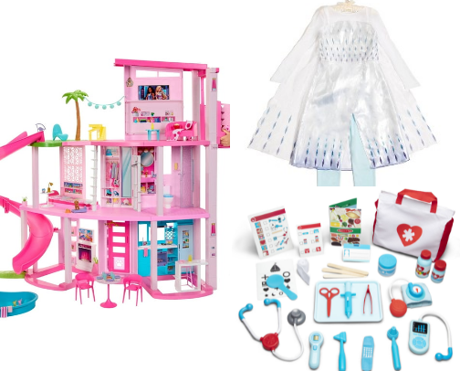 My baby girl’s most played with toys cover photo collage