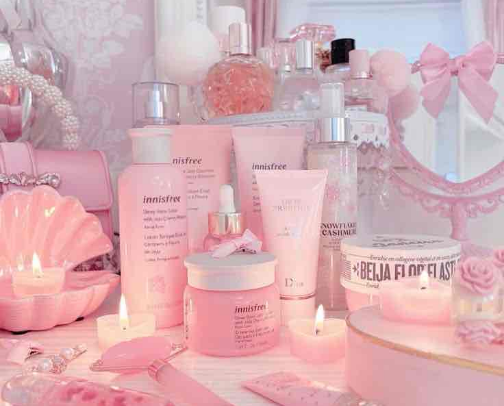 Soft Girl Beauty Products🎀🪞 cover photo collage