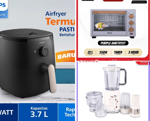 Versatile kitchen equipment cover photo collage