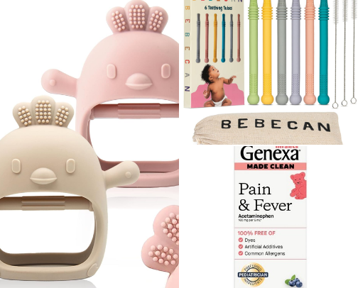 Teething Survival Guide cover photo collage