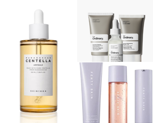 Skin products😌 cover photo collage