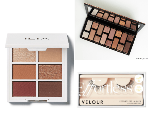 Eye makeup products cover photo collage