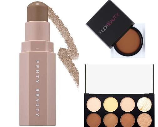 Contour collection for makeup lovers cover photo collage