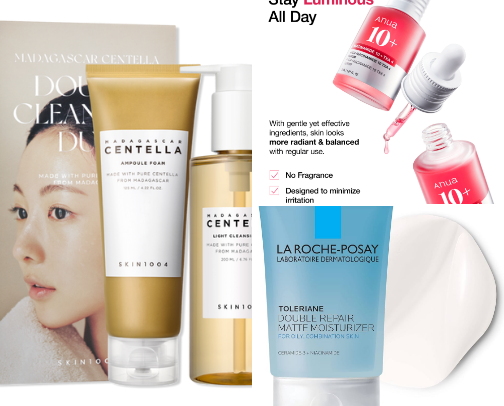 You wanna have a glowy and even skin, but you don’t know where to start? Here is the perfect routine for you! cover photo collage