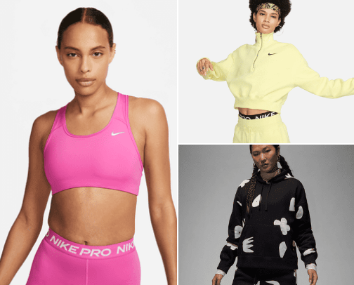 Nike clothes woman cover photo collage