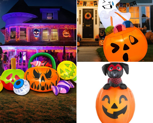 Halloween decor cover photo collage