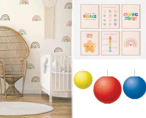 Rainbow preschool classroom 🌈🦄 cover photo collage