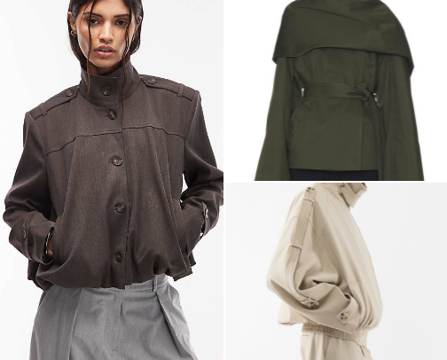 Funnelneck jackets cover photo collage