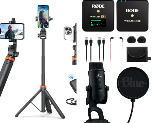 Filmmaking and Tech cover photo collage