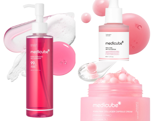 Medicube Glass skin cover photo collage