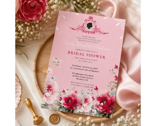 🌸 Bridgerton Bridal Shower Collections – Regency Era Party Ideas cover photo collage