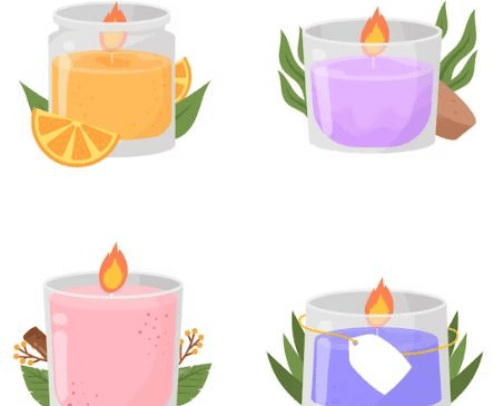 My favorite candles🕯️🍭 cover photo collage