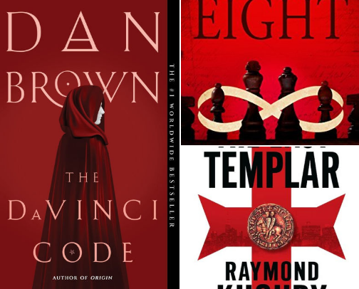 Secrets Unlocked: 15Thrillers for Fans of The Da Vinci Code cover photo collage