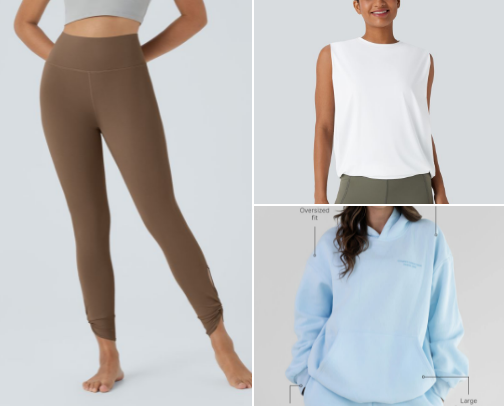 Favorite clothes for comfort and all sizes cover photo collage