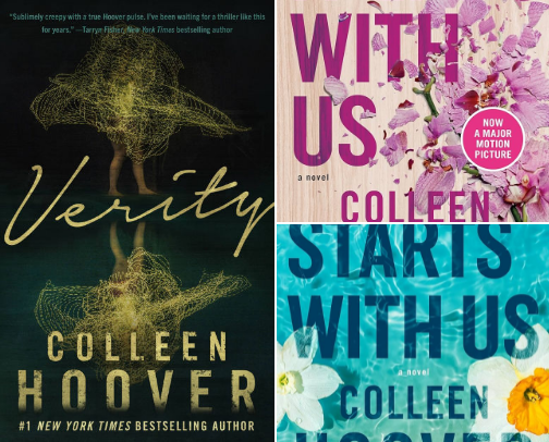 Best Colleen Hoover books cover photo collage