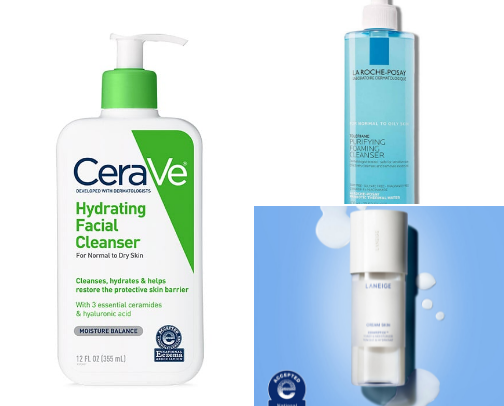 what’s in my skincare bag : AM + PM cover photo collage