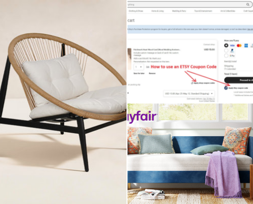 Furniture and decor cover photo collage