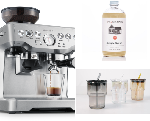 The At Home Barista Set Up for Beginners cover photo collage
