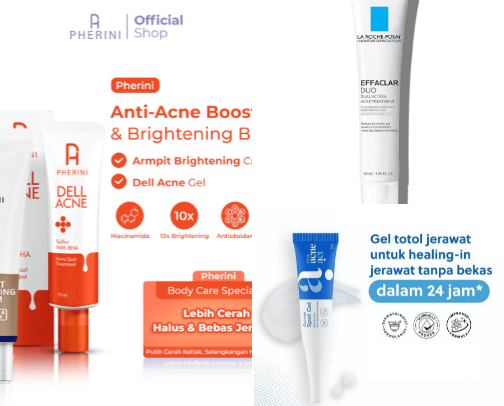 Effective acne spot treatment cover photo collage