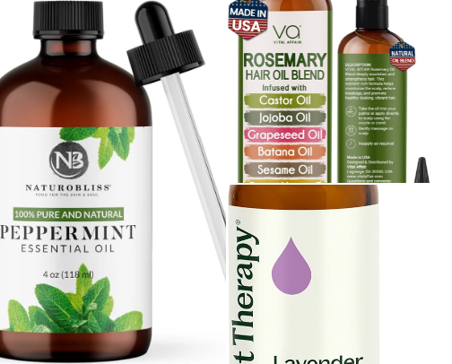 Essential oils cover photo collage