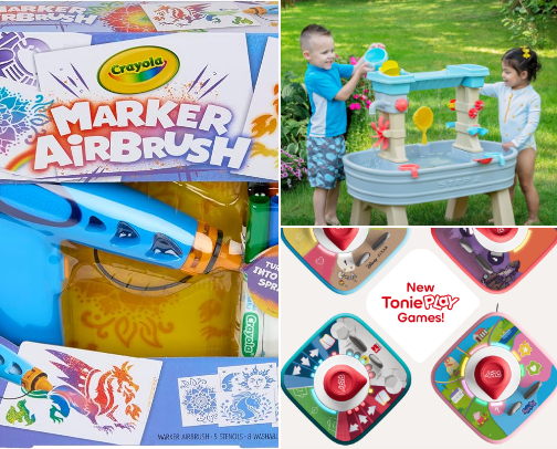 Jouets enfants coup de coeur! cover photo collage