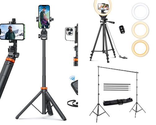 affordable content creator items everyone needs! cover photo collage