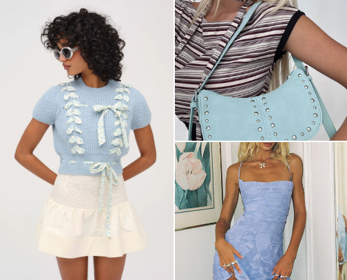 Cute Blue Style Finds For Girly Girls cover photo collage