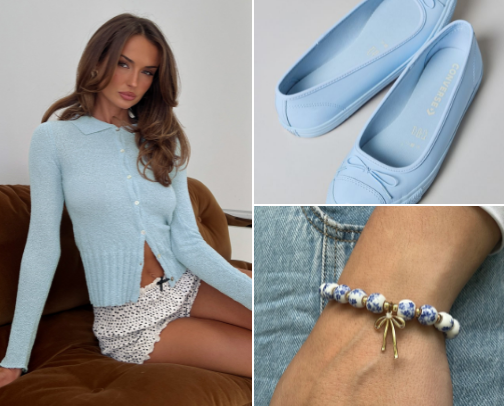 Cute Blue Style Finds For Girly Girls cover photo collage