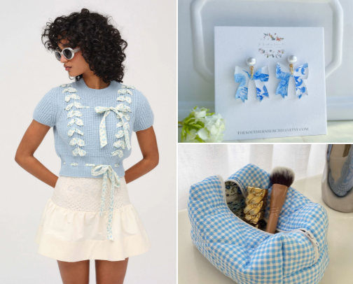 Cute Blue Style Finds For Girly Girls cover photo collage