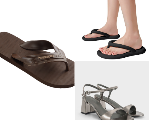 SLIPPERS AND SANDALS cover photo collage
