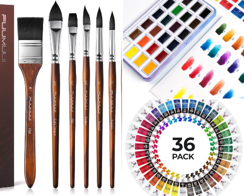 My all time favorite WATERCOLOR SUPPLIES for any level artists cover photo collage