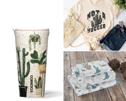 Cactus decor cover photo collage