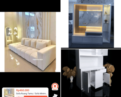 Furniture cover photo collage