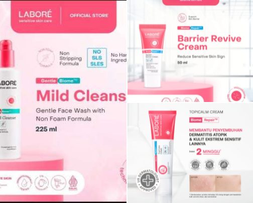 Gentle Skincare Products for Sensitive Skin cover photo collage