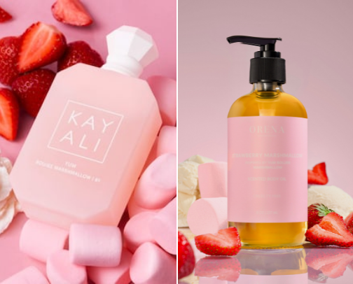 Marshmallow Clouds Shower Routine ft. Kayali Yum Boujee Marshmallow EDP 🍼🩷☁️ cover photo collage