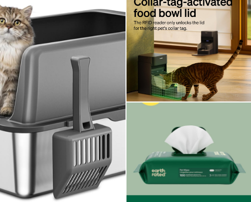 Cat Products I Swear By 🐈 cover photo collage