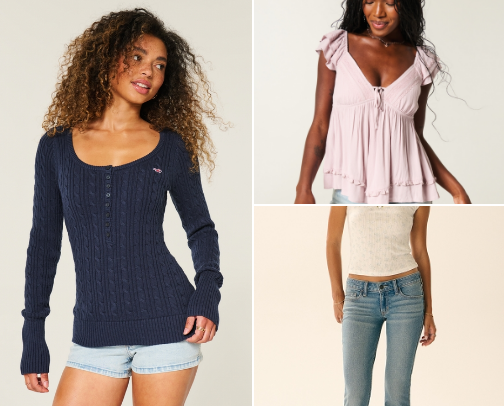 hollister haul cover photo collage