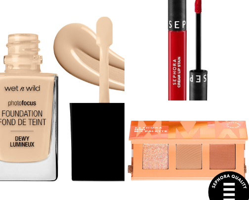 Affordable budget friendly beauty essentials. cover photo collage