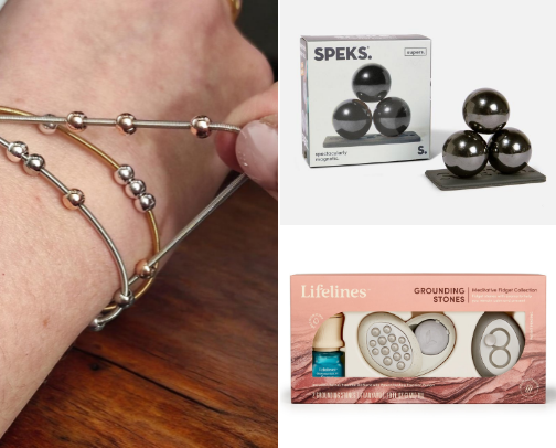 Quiet Fidgets for ADHD Adults cover photo collage