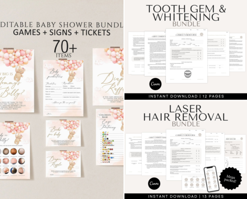 Digital Finds, Templates & More I Actually Use✨ cover photo collage