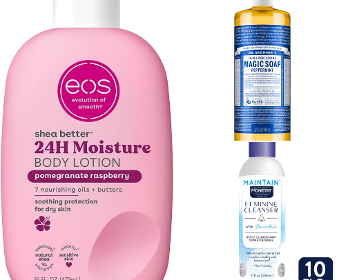 Must haves for body care cover photo collage