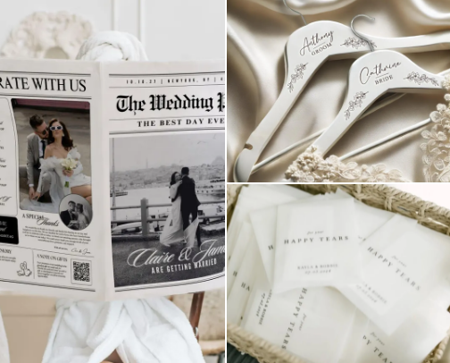 Wedding must haves 2025 / Etsy cover photo collage