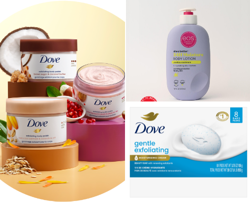 Fav body care products! cover photo collage