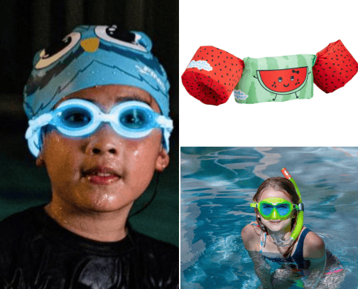Pool gear cover photo collage