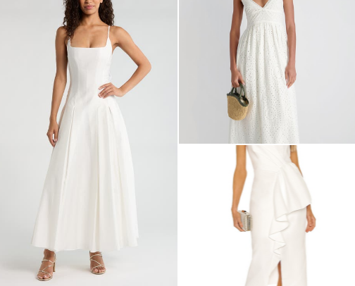 my bridal era fashion favorites | bridal shower, rehearsal dinner, bachelorette party outfits and wedding accessories cover photo collage